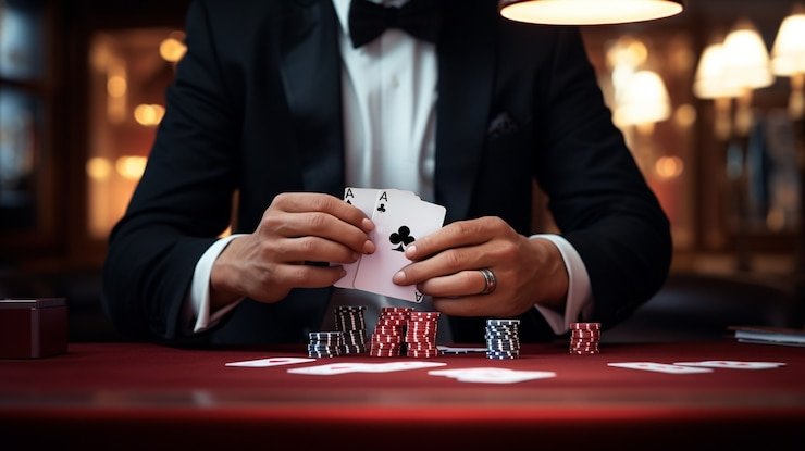 Tata letak meja roulette dengan area taruhan